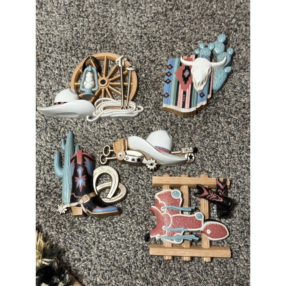 Vintage Burwood Home Interiors Southwest Western Wall Decor Lot 5 Pieces